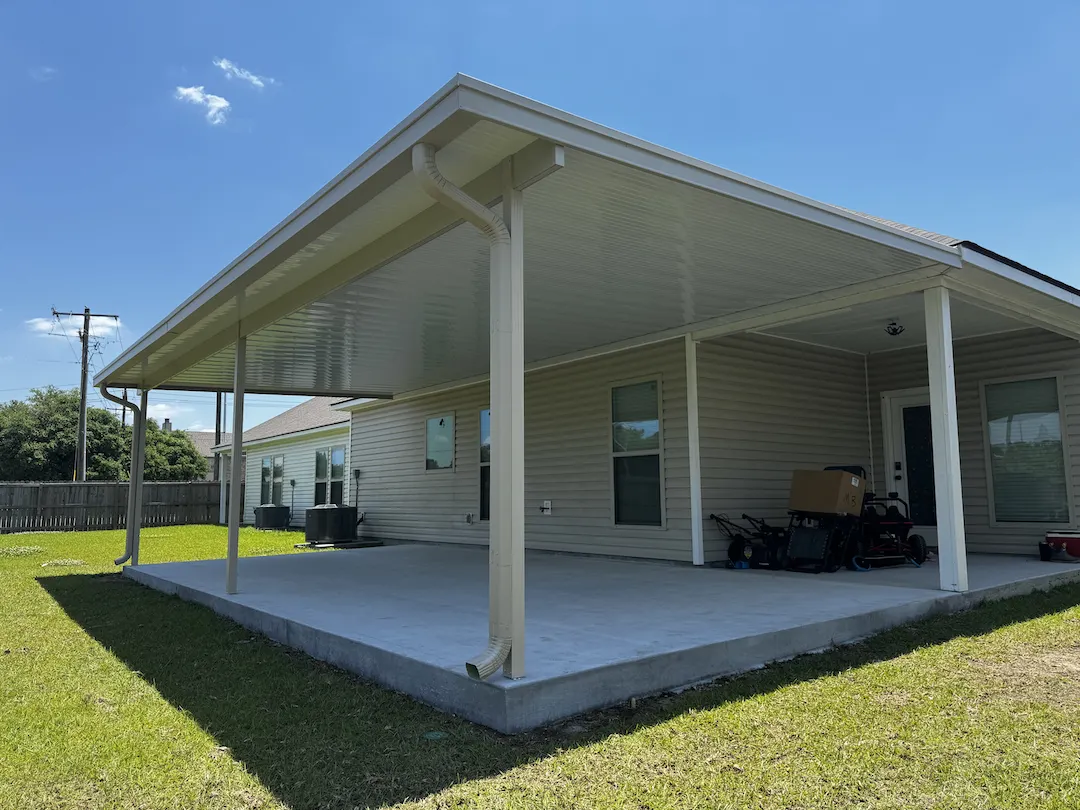 after new patio cover installed