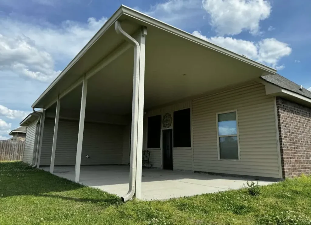 newly installed insulated patio cover in baton rouge