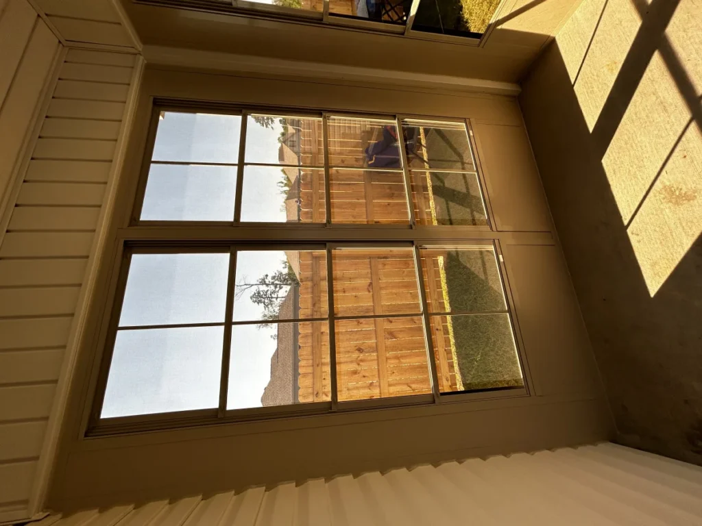 tiger town construction eze breeze room interior sliding windows cedar fence view