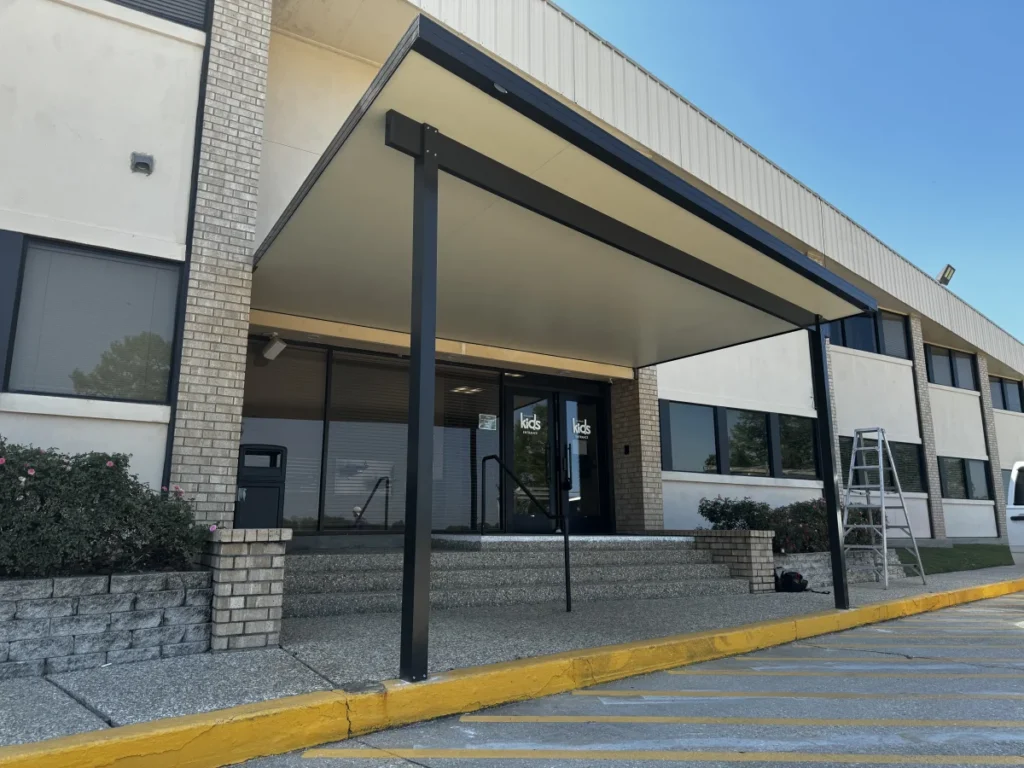 tiger town construction insulated patio cover commercial storefront bronze frame