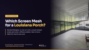 best screen mesh screened porch louisiana